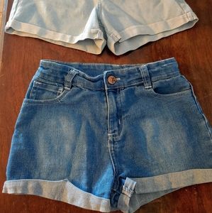 2 pairs Girls Polo Denim Shorts
